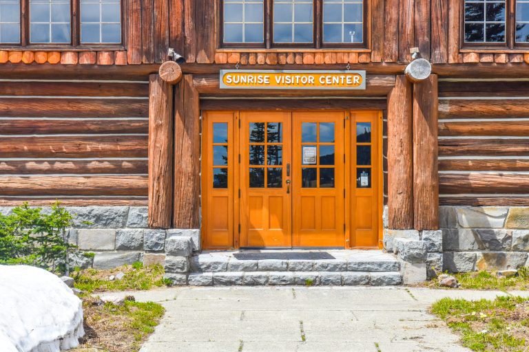 sunrise visitor center front